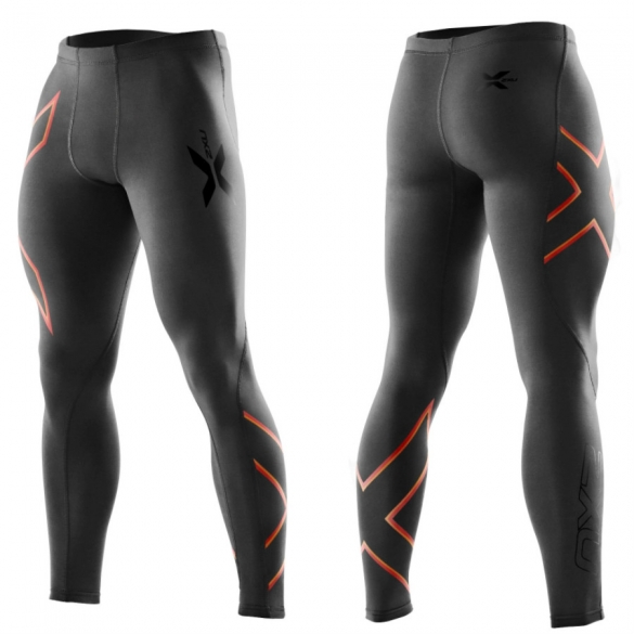 2XU Compression Tights heren zwart/rood MA1967b MA1967b